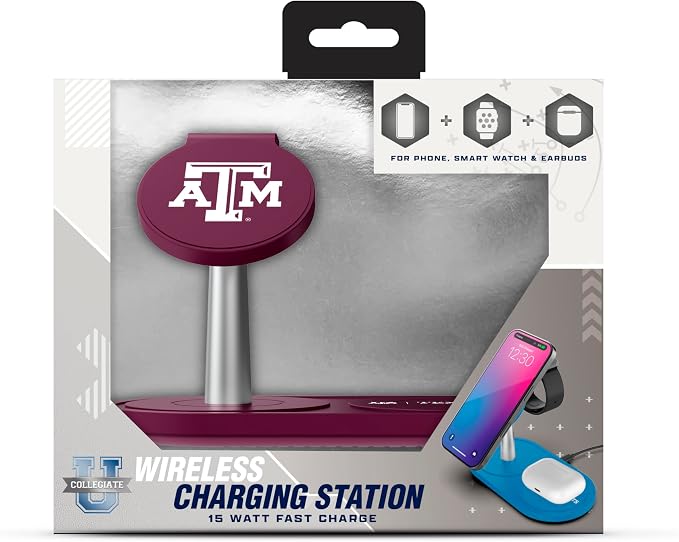 SOAR Collegiate 3-in-1 Wireless Charging Station