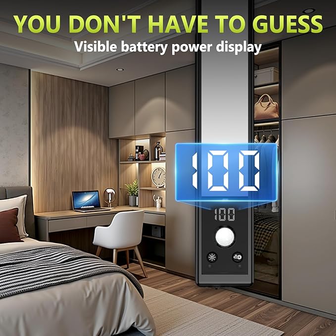 Mpotmiy 6 Pack 12" Rechargeable Motion Sensor Under Cabinet Lights with Digital Display, 2200mAh, 3 Color Temperatures, Magnetic Dimmable Closet Lights for Kitchen