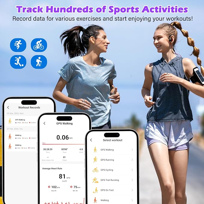 Smart Ring for Women and Men – Fitness & Health Smart Ring with Heart Rate and Sleep Tracking – Waterproof Activity & Wellness Ring Compatible with iPhone and Android (10#)
