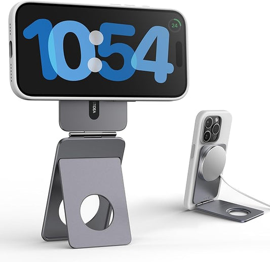 1ST IDEA Magnetic Tripod for iPhone, Aluminium Phone Tripod Stand Compatible with Magsafe iPhone 17/16/15/14/13/12 Series, Foldable Strong Magnetic Phone Stand & Travel Essentials Accessories