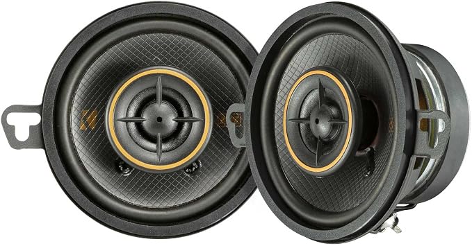 KICKER 51KSC3504 Coaxial Speaker System, 2-Way Design, One (1) Pair, 3.5" (89mm) Polypropylene Woofer/Midrange, 1/2" (13mm) Silk-Dome Tweeters, 50 Watts RMS, 100 Watts Peak