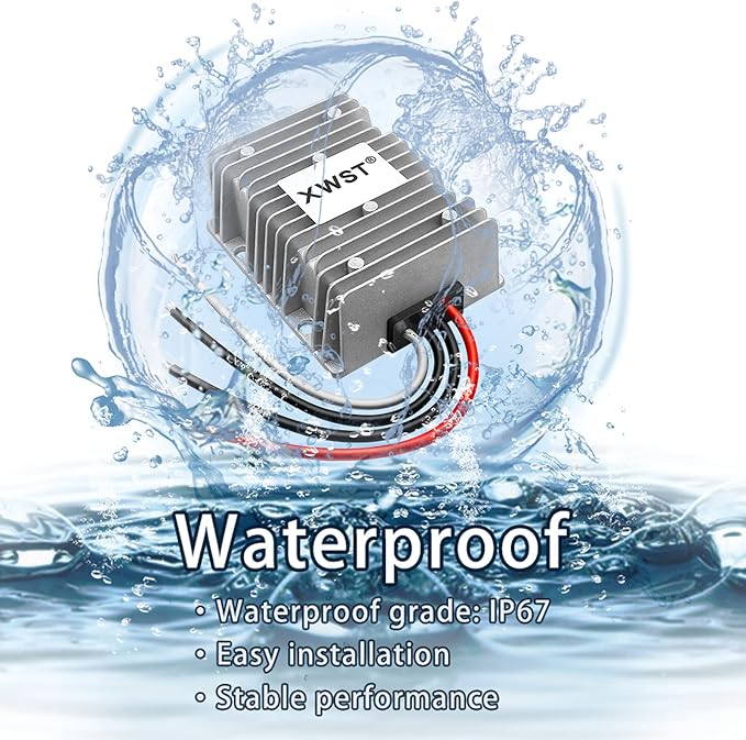 DC DC Stabilizer 9V-36V to 13.8V 15A 207W Boost Buck Converter Waterproof Automatic Voltage Regulator Auto Step Up Down 13.8V Volt Transformer Module