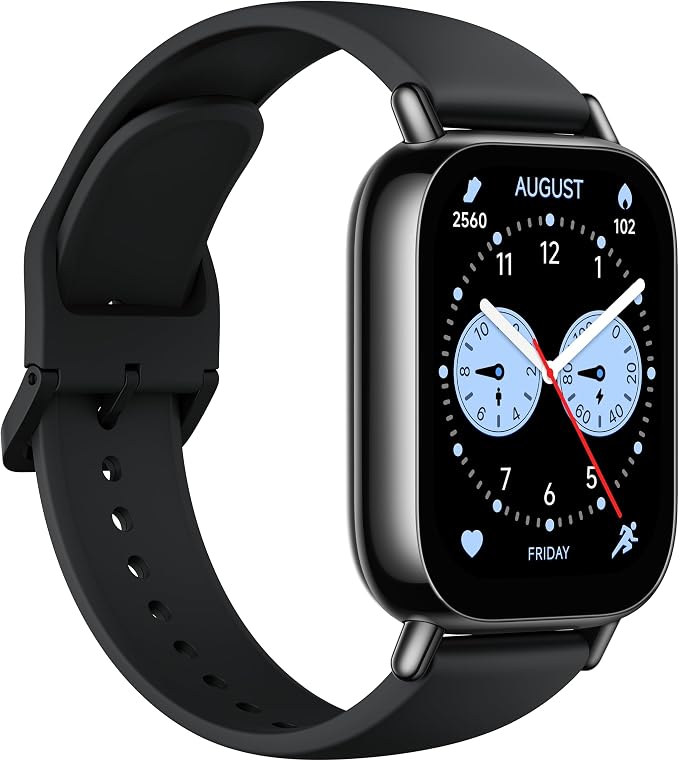 XIAOMI Redmi Watch 5 Lite Global 1.96" Amoled Up to 18 Days Battery GNSS Dual Mic 150+ Workout Modes 5ATM Water Resistance Heart Rate Sensor (Black)