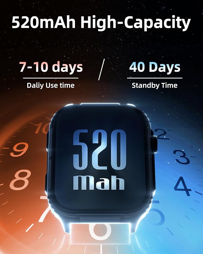 Parsonver GPS Smart Watch for Men (Answer/Make Calls), Built-in Flashlight & Compass, 400+ Watch Faces, Fitness Tracker 100+ Sport Modes, Heart Rate Sleep Monitor, Smartwatch for Android iPhone, Black