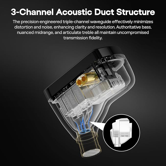 KZ AS16 PRO X in Ear Monitor, 16BA HiFi Wired Earbuds, Professional IEM Earphones with Precision Electronic Crossover, Sparkling Diamond-Like Design for Musician Audiophiles (with Mic)