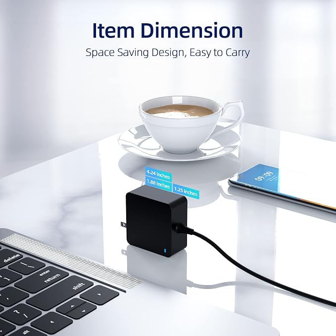 65W 45W USB-C Charger for Anker Nebula Capsule 3 Laser/3/II, Air, Vega, Solar, for XGIMI MoGo 3 Pro, 2 Pro, 4 Laser/4, 2 Plus/2 Power Adapter (UL Certified Safety)