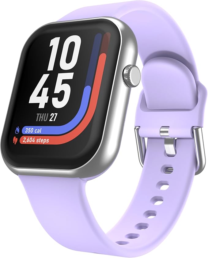iTouch AIR 5 Smartwatch, 1.85" AMOLED Display, Bluetooth Calling, 100+ Sports Modes, Heart Rate, SpO2, Sleep & Stress Tracking, Water Resistant, 7-Day Battery Life, for Android & iPhone