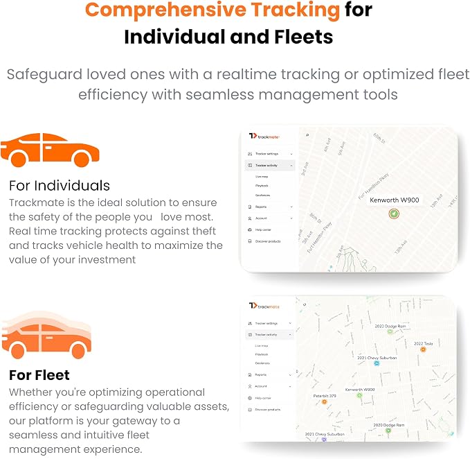 Kirbi OBD Tracker, GPS Tracker for Vehicles Real-Time Tracking, Worldwide Compatible Vehicle Tracker, Lightweight and Compact Car GPS Tracker, Plug-and-Play
