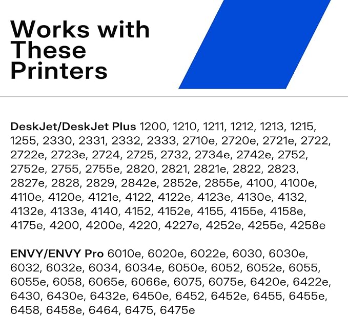 67XL Black Ink Cartridges High-Yield Replacement for HP Ink 67 HP67 XL HP67XL for DeskJet 2827e 2855e 4155e 2755e 2700e 4255e 2852e 2700 2800 4100 2752 Envy 6000 6055 6055e 6400 6455e Printer (2-Pack)