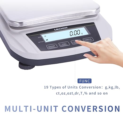Lab Scale 0.01g*5000g Precision Scale 0.01g Accuracy Digital Laboratory Analytical Balance LCD Display Jewelry Gram Pharmacy Scale(No Test Weight)