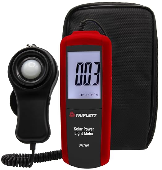 Triplett SPLT100 Solar Power Light Meter - Determine Solar Power Levels for Maximum Efficiency