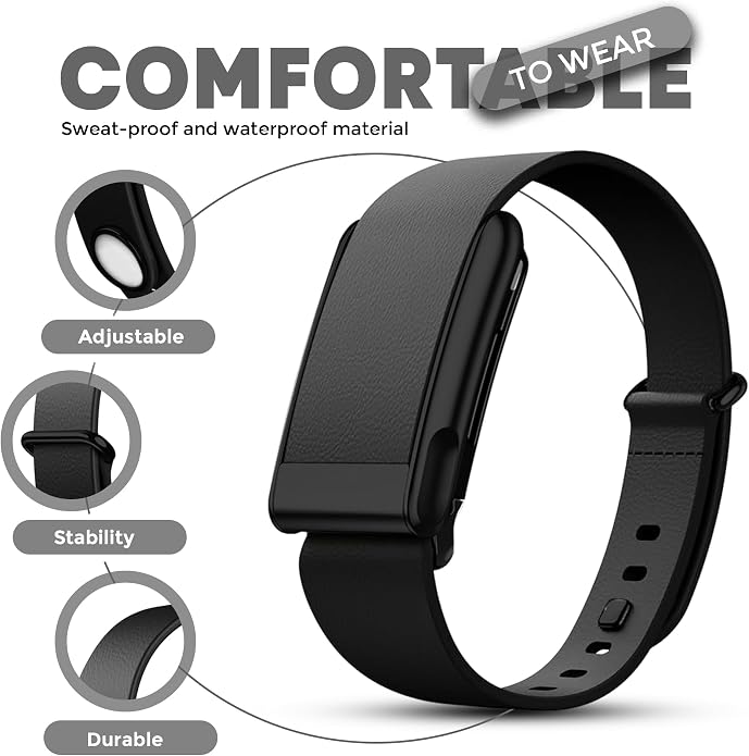 DADO Luxe Tapered Leather Replacement Band Compatible with WHOOP 5.0, One, Peak, and Life Fitness Tracker – Durable & Comfortable | Not for Whoop Gen 4