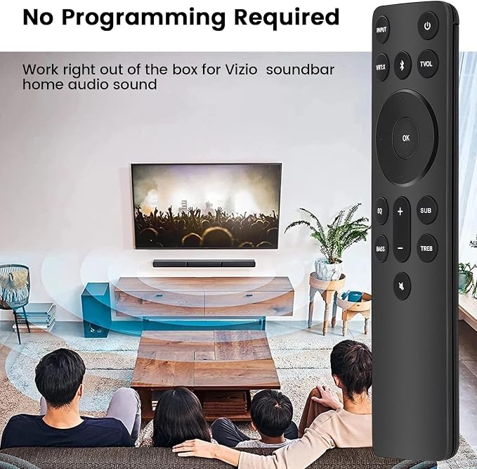 Gvirtue New Replacement Remote for Vizio 5.1/2.1 Home Theater Sound Bar, Remote for Vizio M/V/P Series Home Audio Sound System