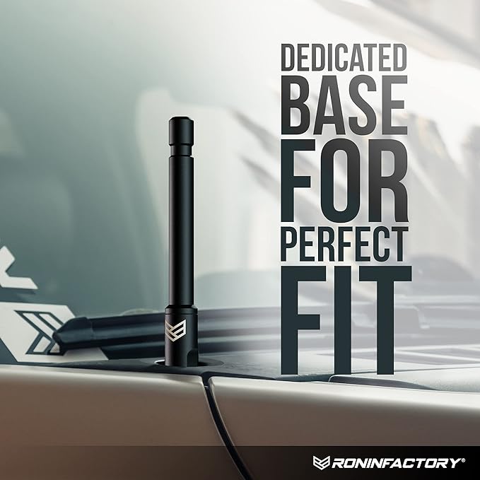 RONIN FACTORY Truck Antenna for Ford F150 Bronco Raptor Lightning & RAM SmartLock Flexible Short Antenna Ford F150 Accessories (5 Inch SmartLock)