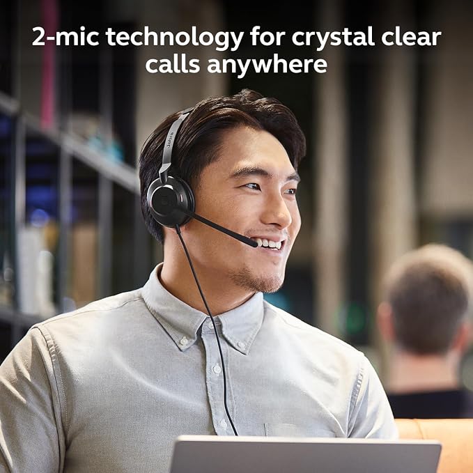 Jabra Evolve2 30 SE (2025 Version) Wired Single-Ear Headset with Microphone – Computer Headset - USB-A and USB-C Cable - Works with All Online Meeting Platforms - Black