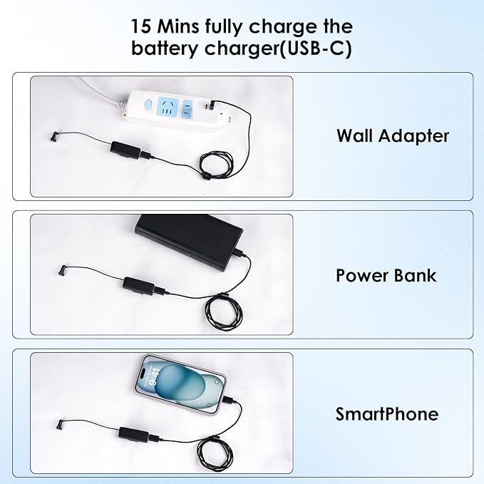 Wearable Charger for RayBan Meta Gen 2, RayBan Meta Gen 1, Wayfarer/Skyler/Headliner/Oakley Meta HSTN, Portable Charger for Meta Glasses Accessories, Mini Charger for Meta