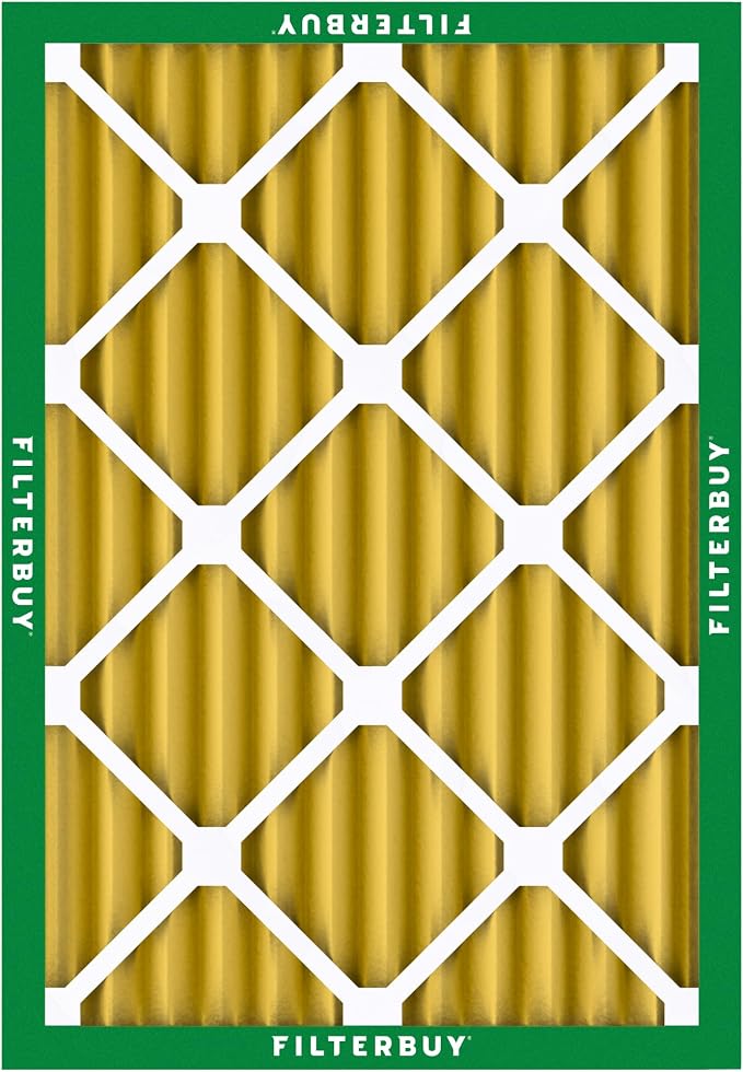 Filterbuy 18x25x2 Air Filter MERV 11 Superior Pet & Allergy Defense (3-Pack), Electrostatic Pleated HVAC AC Furnace Filters Replacement, Made in USA (Actual Size: 17.50 x 24.50 x 1.75)
