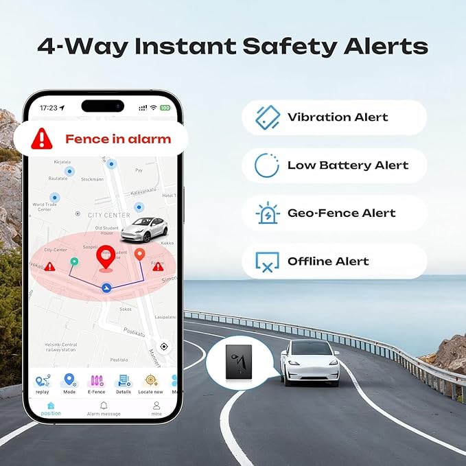 CXK GPS Tracker for Vehicles, Up to 6-Month Battery 4G LTE Tracker for Car with Strong Magnetic 90-Day Location History, Global Coverage Real-Time Tracker Device for Vehicles Subscription Needed