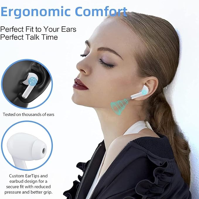 Wireless Ear Buds (2nd Generation), Bluetooth Headphones with Charging Case Included, Over 30 Hours of Battery Life, Effortless Setup for iOS/Android