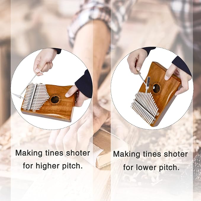 EASTROCK Kalimba Thumb Piano 17 Keys Portable Mbira Finger Piano with Study Instruction and Tune Hammer Acacia/Koa Wood Kalimba Gift for Kids Adults Beginners Professional (Acacia Hand Rest)