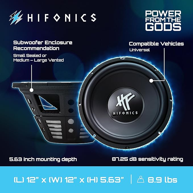 Hifonics 4 HFX12D4 12" 2400W Car Audio DVC Subwoofers Power Bass Subwoofers