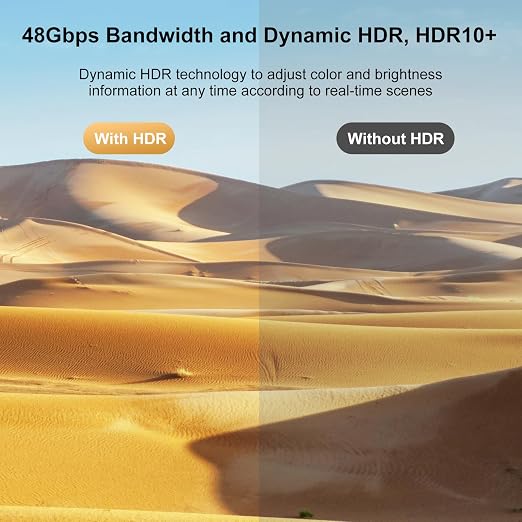 8K HDMI 2.1 Cables 6FT 20-Pack, High Speed HDMI Gaming Monitor Cable for PS5 TV-8K ARC&eARC HDMI Cord-165/180/240Hz, HDCP2.3, 3D/HDR10 for Soundbar, PS5, PS4, TV, Xbox, Roku, Cinema, Computer, Monitor