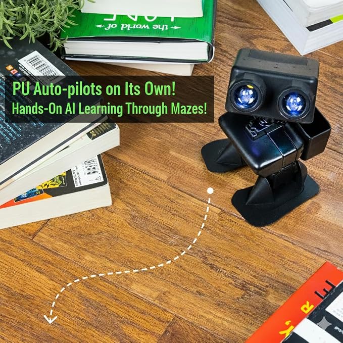 Robot PU – Adorable Micro:bit Humanoid | STEM Toy | Programmable, Interactive & Upgradable | Walks, Dances, Talks & Sings | Self-Balancing | Remote & Autopilot | 30+ Free Online Classes