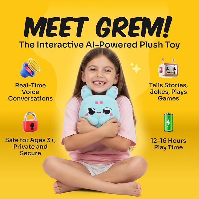 CURIO Interactive AI Learning Toy, Voice-Powered, WiFi Connected, Ages 3+ (GREM)