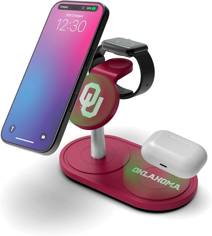 SOAR Collegiate 3-in-1 Wireless Charging Station