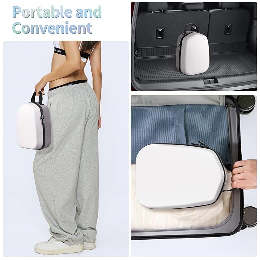 FOREGOER Hard Carrying Case Compatible with Meta Quest 3S/Quest 3/Oculus Quest 2 Official Original/Elite Strap VR Gaming Headset, Portable Travel Vision Pro Case for Touch Controllers Accessories