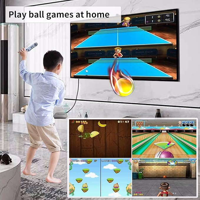 YRPRSODF TV Game Console Built in 100+ Gam ES, Video Game Machine with 2.4G Wireless Gamepad Somatosensory Control, USB Plug and Play, Kid & Adult Interactive& Puzzle Games,Grey