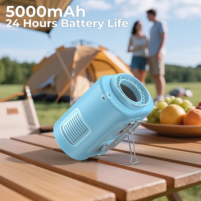 AMACOOL Mini Portable Waist Fan Clip on, Birthday Gifts for Mother Mom Her Girl, 13000RPM Rapid-Cooling Personal Neck Fans, Wearable Shirt Belt Fan for Women Men Outdoor Work Jobsite Travel Camping