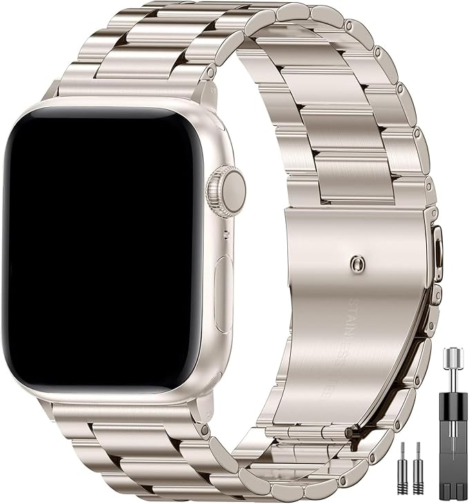 EPULY Metal Band Compatible with Apple Watch Bands for Men 49mm 46mm 45mm 44mm 42mm 41mm 40mm 38mm, Business Stainless Steel Strap for iWatch Bands Series 11 10 9 8 7 6 5 4 3 2 1, SE3 2 1, Ultra3 2 1