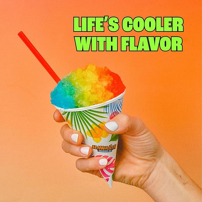 Hawaiian Shaved Ice S777 Snow Cone and Shaved Ice Machine with Blade Adjustment Knob and 5 Reusable Plastic Ice Mold Cups. Great for Granitas, Seltzers, Italian Soda and More 120V, Matte Black | Blade Adjustment Knob, 5 Reusable Plastic Ice Cups with Lids