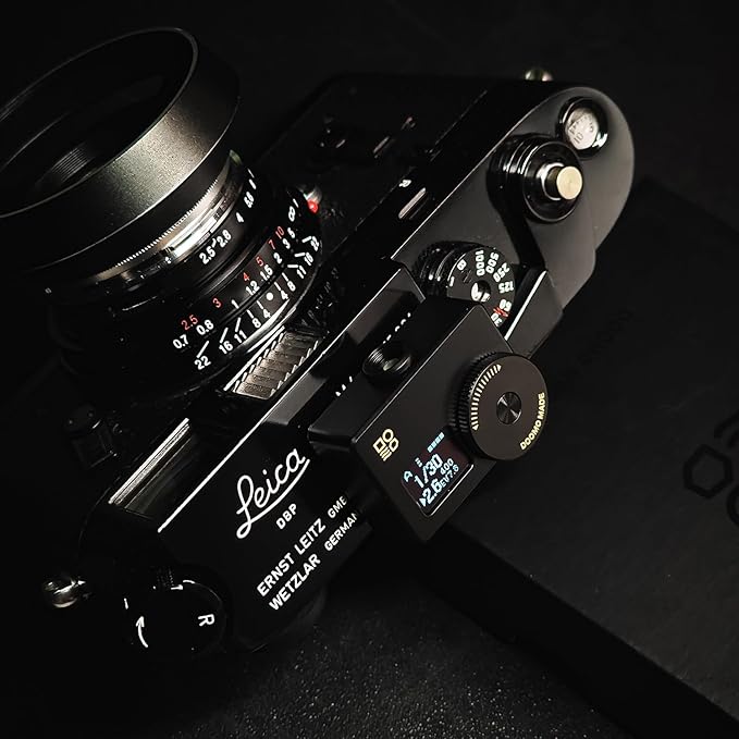 OLED Light Meter, Meter S Brass Version, New Screen Design, Real-time Metering and One-Button Metering for Vintage Cameras (Brass Dial)