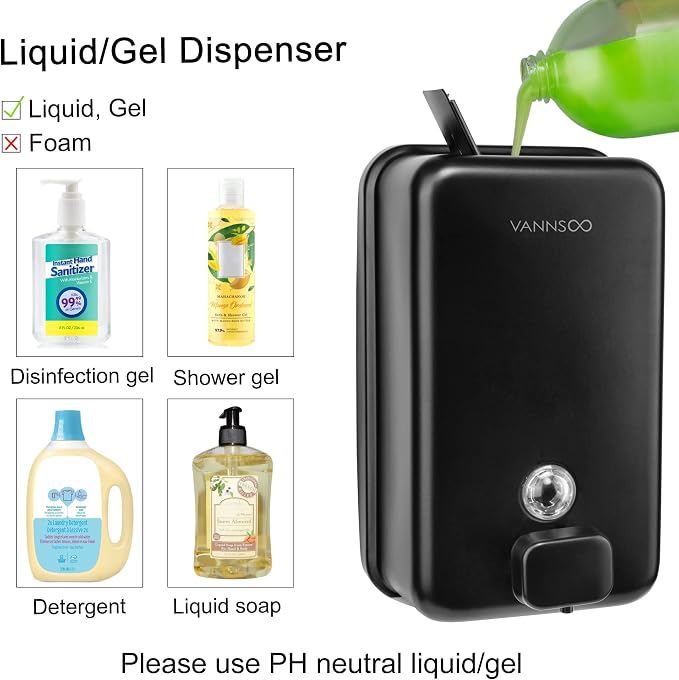 Black Soap Dispenser and Toilet Seat Cover Dispenser