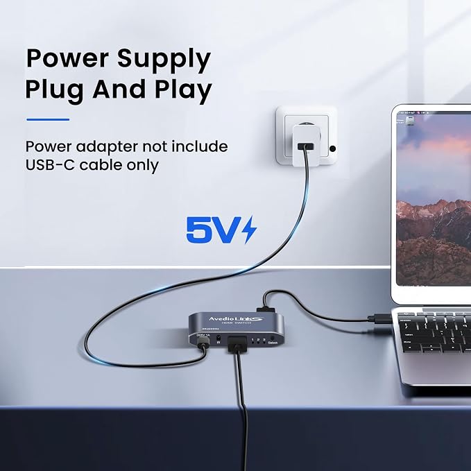 avedio links HDMI Switch 3 in 1 Out with Remote, 4K@60Hz HDMI 2.0 Switcher Box, 3 Port HDMI Selector Support 18Gbps, HDR10+, VRR, Dolby, HDCP 2.2, Compatible with PS5/PS4 Xbox Fire Stick TV Projector