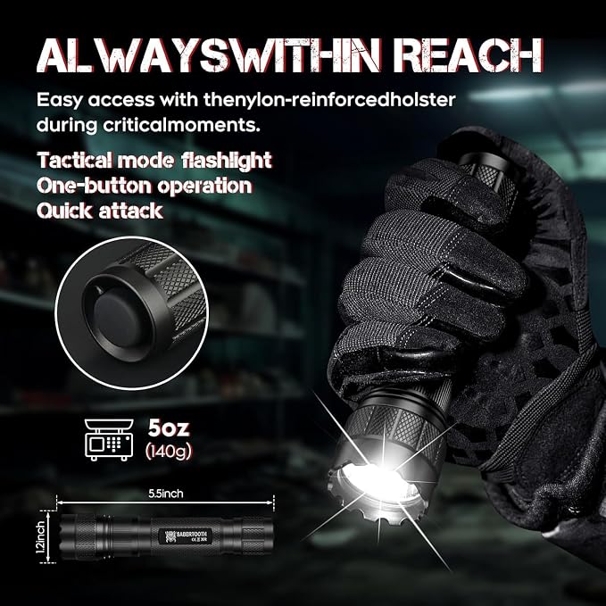 Tactical Flashlights High Lumens,Police Flashlight with Holster for Duty Belt,1800LM Rechargeable LED Flashlight for Law Enforcement,Camping,Hunting,Home,Security, Hiking,Walking at Night & Emergency