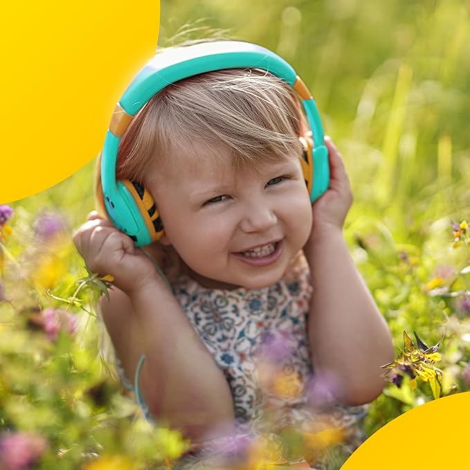 Kidrox Wired Toddler Headphones for 1-7 Years Old — 85dB Volume Limited Baby Headphones for Plane and Car Travel — Children Headset for Airplane, iPad and Tablet, Kids Headphone with Cord for Children
