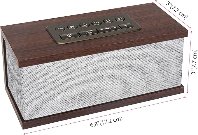 Sound Machine White Noise Machine with 70 Natural Soothing Sounds Sleeping Timer Memory Function 30 Volume Levels Brown Noise Sleep Sounds Machine Powered by USB for Baby Kids Adults,White
