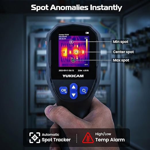 Thermal Imaging Camera, Dual-Light Infrared Thermal Camera for Home Inspection | 240×240 TISR Thermal Imager IR Camera, Smart Modes, 25Hz and -4°F to 1022°F for Water Leaks, HVAC, Electrical, Plumbing
