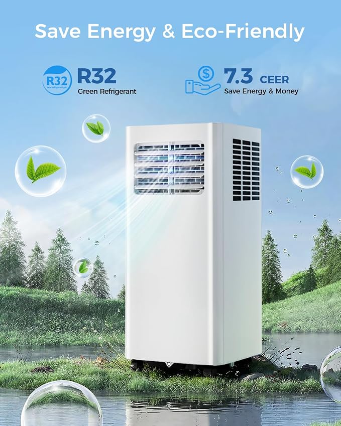 Feelfunn 12,000 BTU Portable Air Conditioners - 3-in-1 Portable AC Unit Cools Up to 600 Sq.Ft., with App/Wifi/Remote Control, Dehumidifier & Fan Modes, Window Mounting Kit, Ideal for Bedroom, Dorms