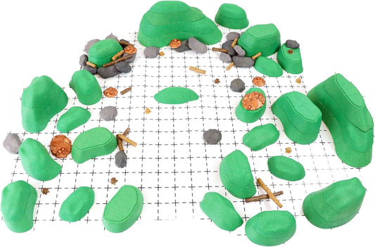 Owlbear Terrain Set - Mini Dungeon Castle Cavern DND Terrain for Tabletop RPGs, Dungeons & Dragons, Pathfinder, War Gaming, and More! - by DCD (98+pcs, 3.5sqft)