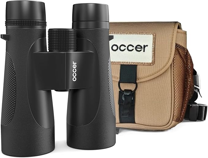 Occer 12x50 Binoculars for Adults High Powered IPX7 Waterproof - Fogproof Shockproof UHD Binoculars, Rubber Armor Binocular for Hunting, Bird Watching, Cruise Ship