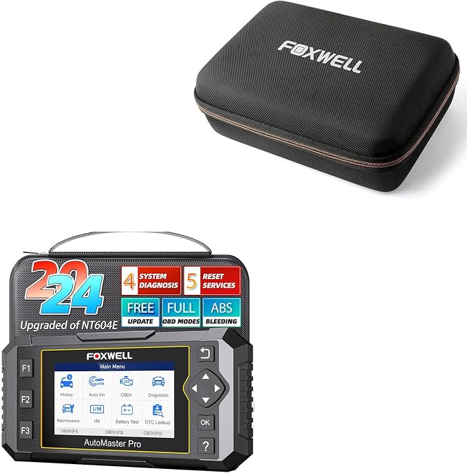 2024 FOXWELL Code Reader NT614 Elite and FOXWELL NT301 CASE