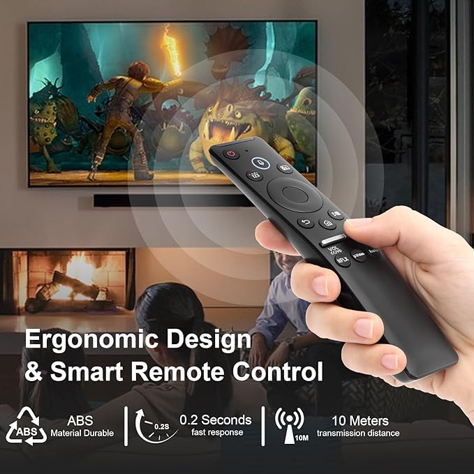 for Samsung-Smart-TV-Remote, Only Replacement for Samsung Smart TVs with Voice Control
