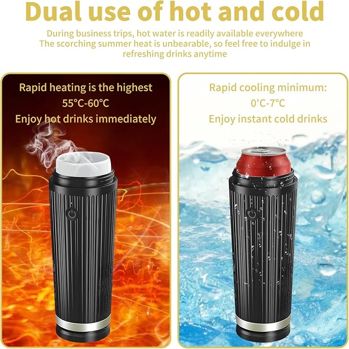 Auto Car Cup Holder Heating Cooling Drinks Smart Cooler Warmer Heater for Coffee Beverage Milk