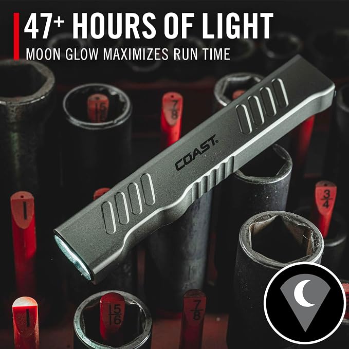 Coast Slayer RED 1000 Lumen USB-C Rechargeable LED Flashlight with Red Mode, Spot/Flood, Memory Mode and Pocket Clip