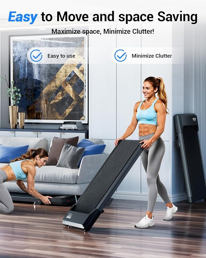 Superun Walking Pad with 6% Incline, Under Desk Treadmill for Home Office, 3 in 1 Portable Walking pad Treadmill with Remote Control, 2.5HP Quiet Mini Treadmills, 300 lbs Capacity