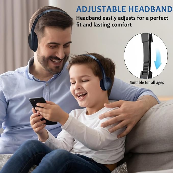 Bulk Classroom Headphones for Kids Student School-100 Pack, Wired On-Ear Headphones for Chromebook Laptop Computer, K-12, Class Set(Black)